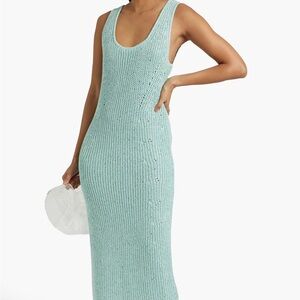 Jonathan Simkhai Mint Knit Midi Dress